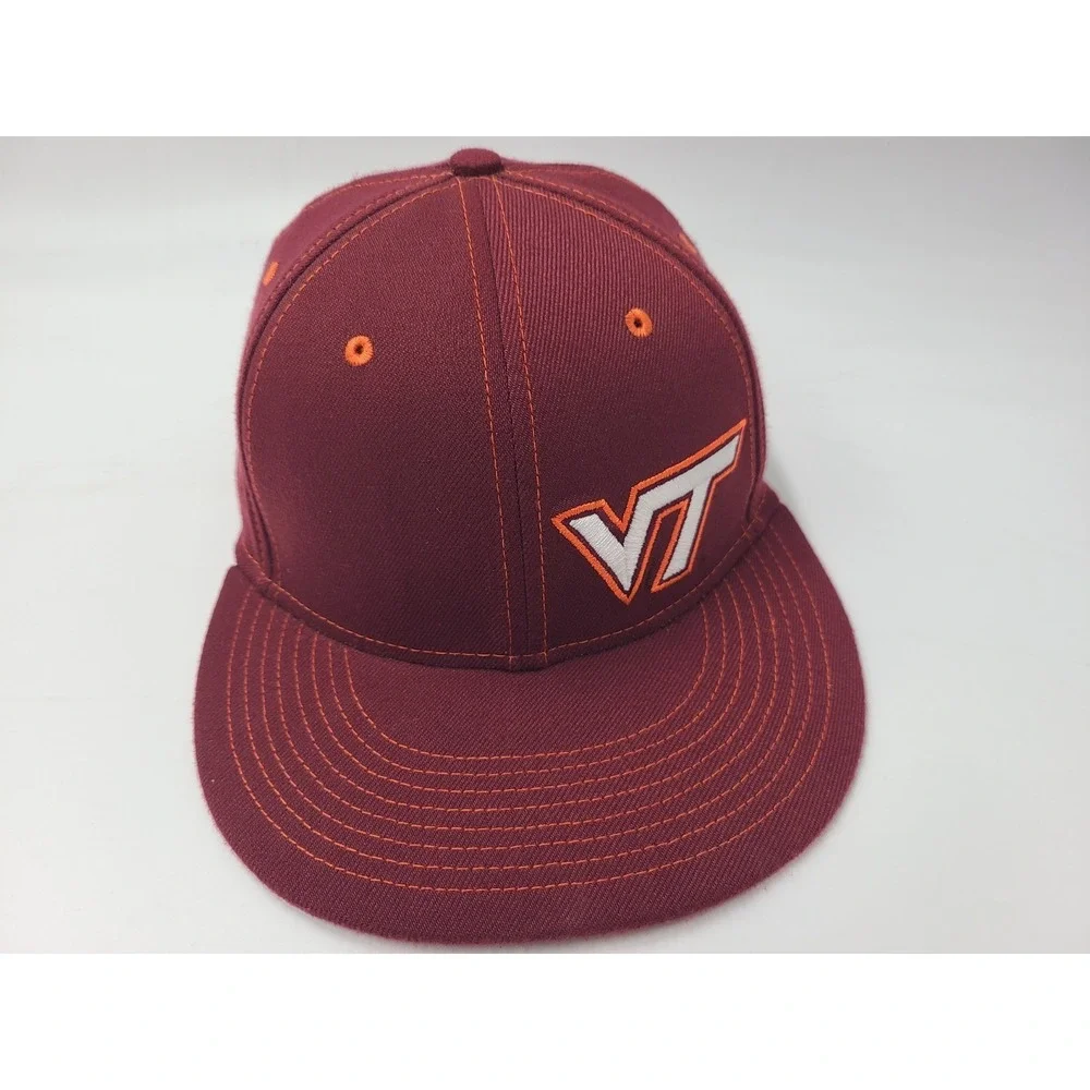 Virginia Tech Hokies Nike True Dri-Fit Flex Fitted S-M Hat Cap Men NCAA Maroon‎